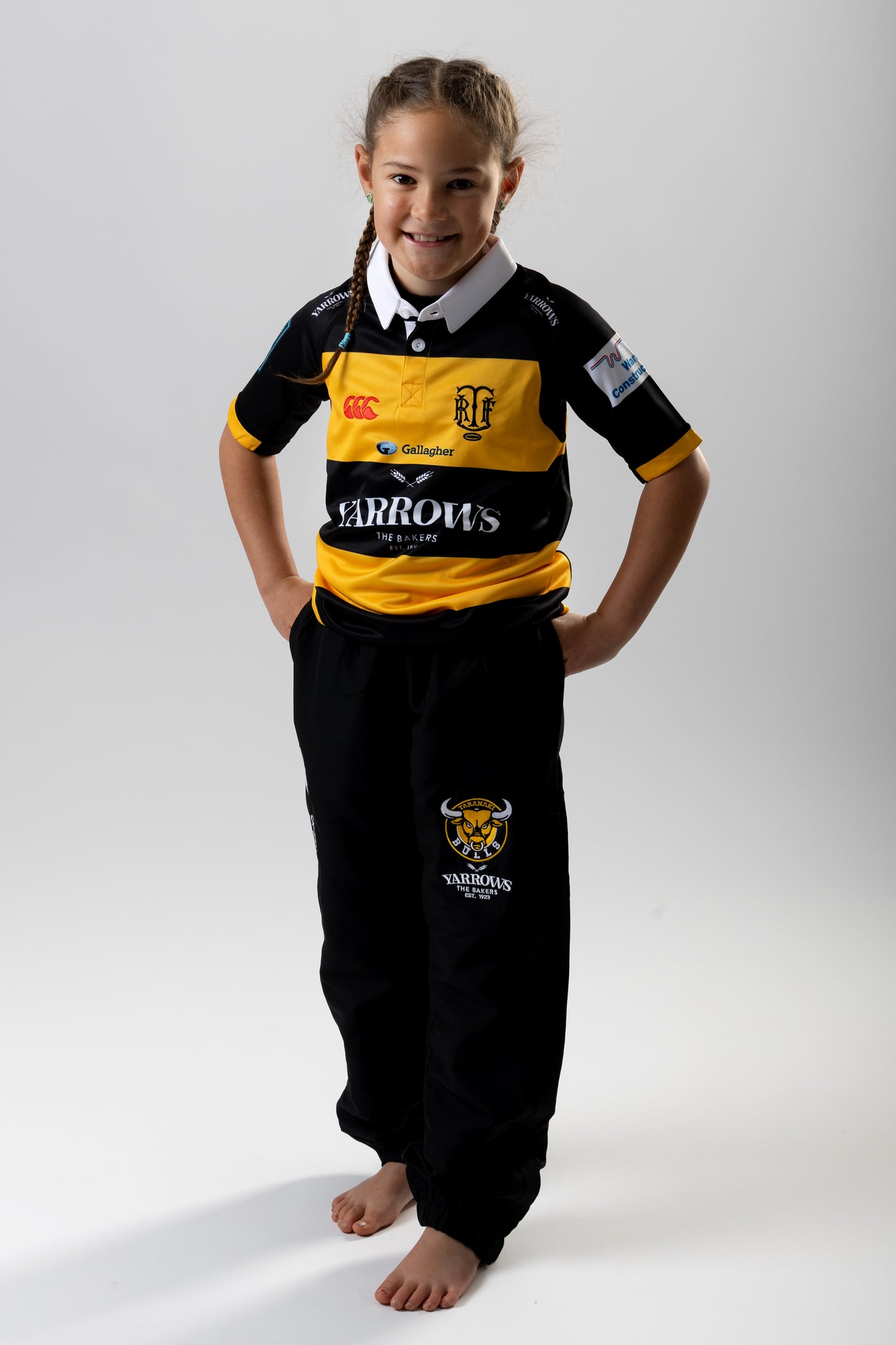 2025 Kids Yarrows Taranaki Bulls On Field Replica Jersey